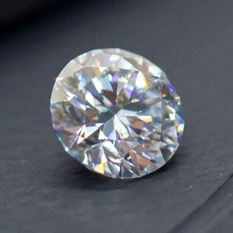 Moissanite Stone — Round Cut, D Color, VVS1