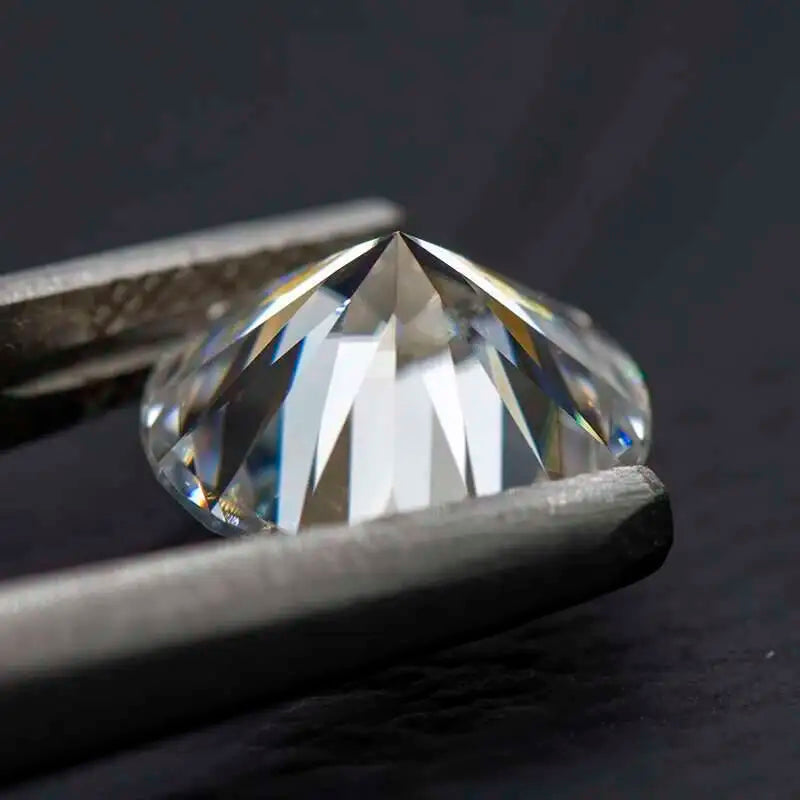 Moissanite Stone Round Cut D Color VVS1 0.1ct-5ct DIY Necklace Earrings Main Materials Pass Dia Tester With GRA Certificate