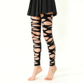 Fashion Ripped Fishnet Tights for Women - Edgy Punk Stockings, Y2K Goth Aesthetic,  Sexy Anti-Slip Stretchy Pantyhose