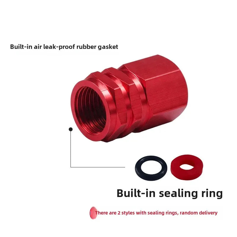 Tire Valve Stem Caps Decorative Tires Accessories Aluminum Alloy Nipple Wheel Caps For Cars Motorcycles Bicycle Cover 2030