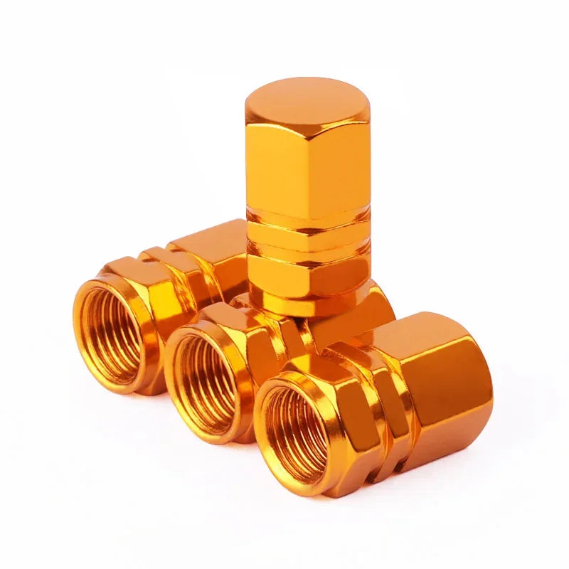 Tire Valve Stem Caps Decorative Tires Accessories Aluminum Alloy Nipple Wheel Caps For Cars Motorcycles Bicycle Cover 2030