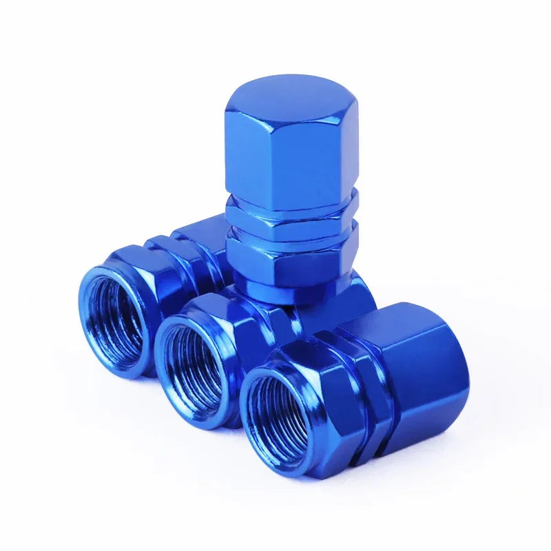 Tire Valve Stem Caps Decorative Tires Accessories Aluminum Alloy Nipple Wheel Caps For Cars Motorcycles Bicycle Cover 2030