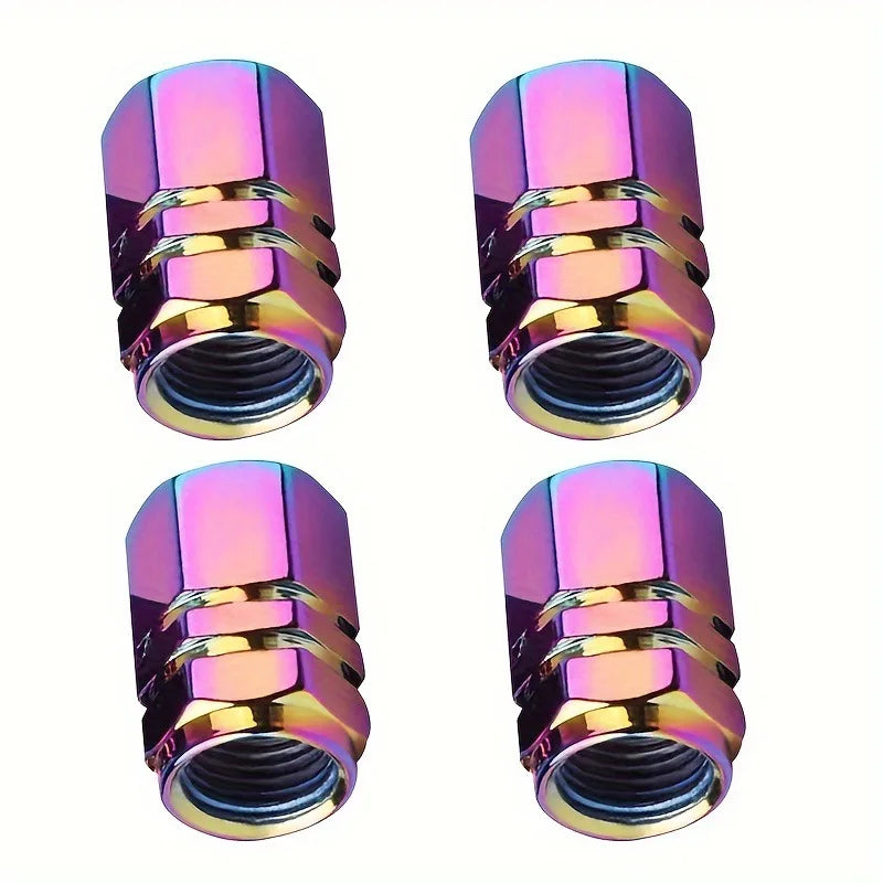 Tire Valve Stem Caps Decorative Tires Accessories Aluminum Alloy Nipple Wheel Caps For Cars Motorcycles Bicycle Cover 2030