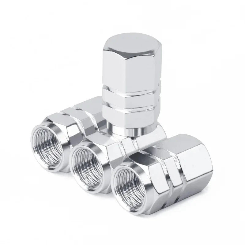 Tire Valve Stem Caps Decorative Tires Accessories Aluminum Alloy Nipple Wheel Caps For Cars Motorcycles Bicycle Cover 2030