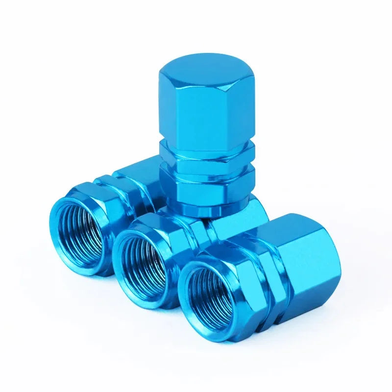 Tire Valve Stem Caps Decorative Tires Accessories Aluminum Alloy Nipple Wheel Caps For Cars Motorcycles Bicycle Cover 2030